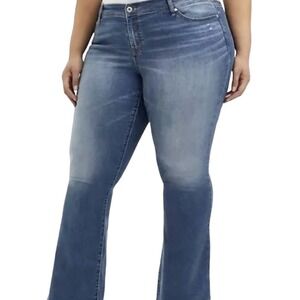 Torrid Lixe Slim Boot Distressed Look Jeans Size 26R
